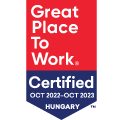 Great Place to Work díjazott 2019