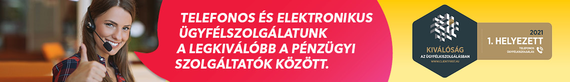 Kiválóság az ügyfélkiszolgálásban díj 2020